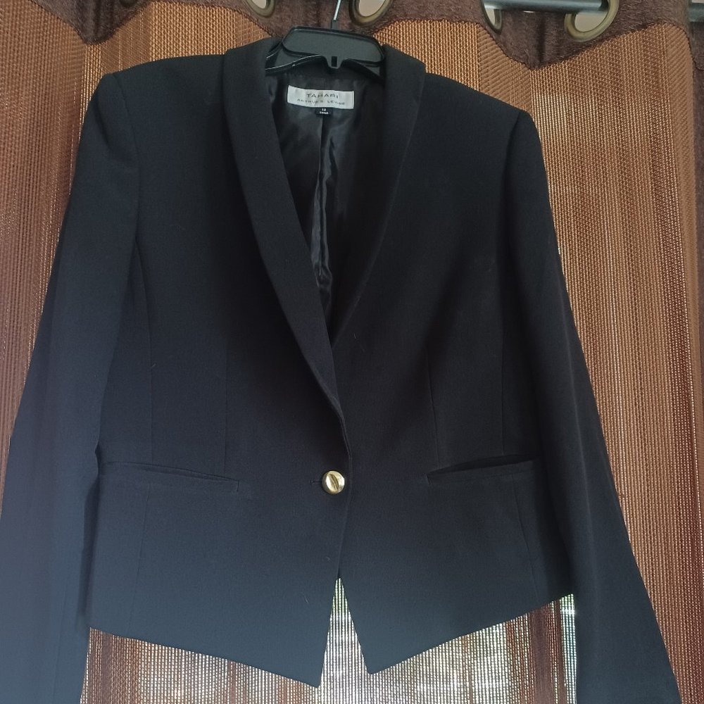 TAHARI Women Blazer, Black, Size 12